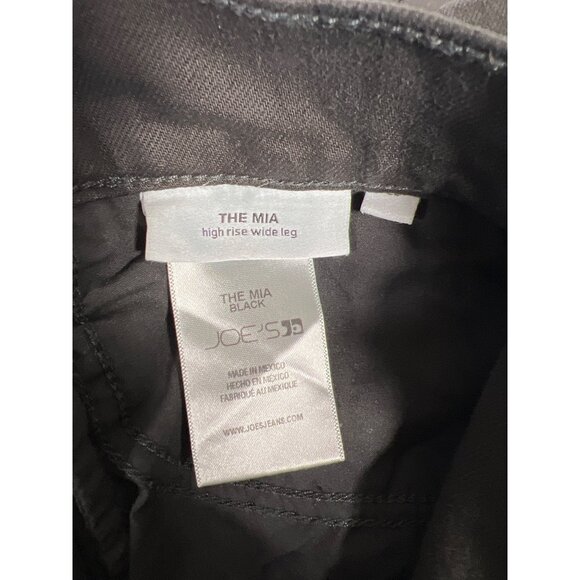 JOE'S JEANS The Mia High Rise Wide Leg Jeans 6/28 Black Vintage Stretch - Picture 9 of 11